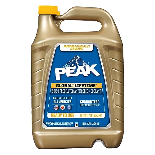 PEAK Global Lifetime Concentrate Antifreeze and Coolant for All Vehicles, 1 Gal.