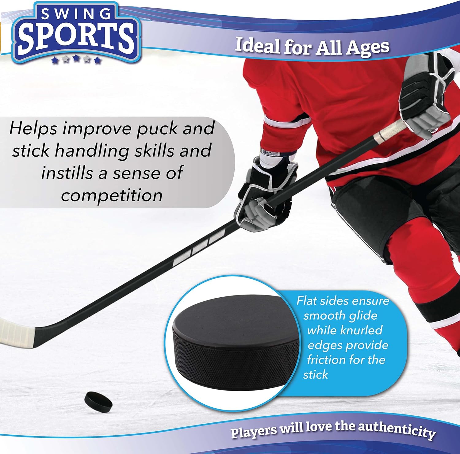 100pk Rubber Street Hockey Pucks for Outdoor & Ice Practice C866