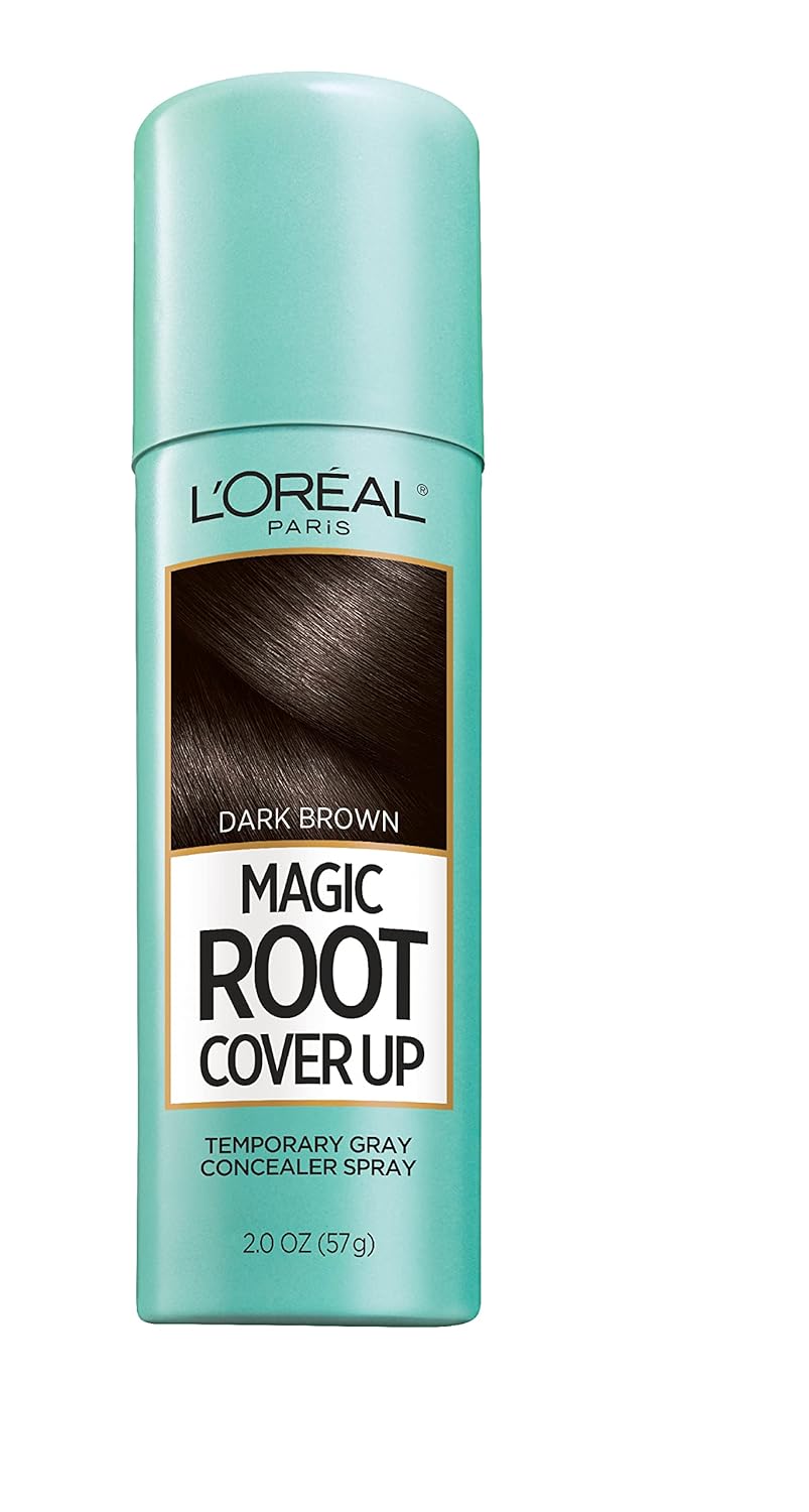 L'Oreal Paris Magic Root Cover Up Gray Concealer Spray, Medium Brown & Dark Brown H61279