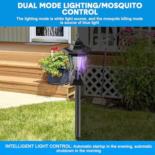 4 Pack Solar Bug Zapper Outdoor Waterproof Mosquito Repellent Trap J72263