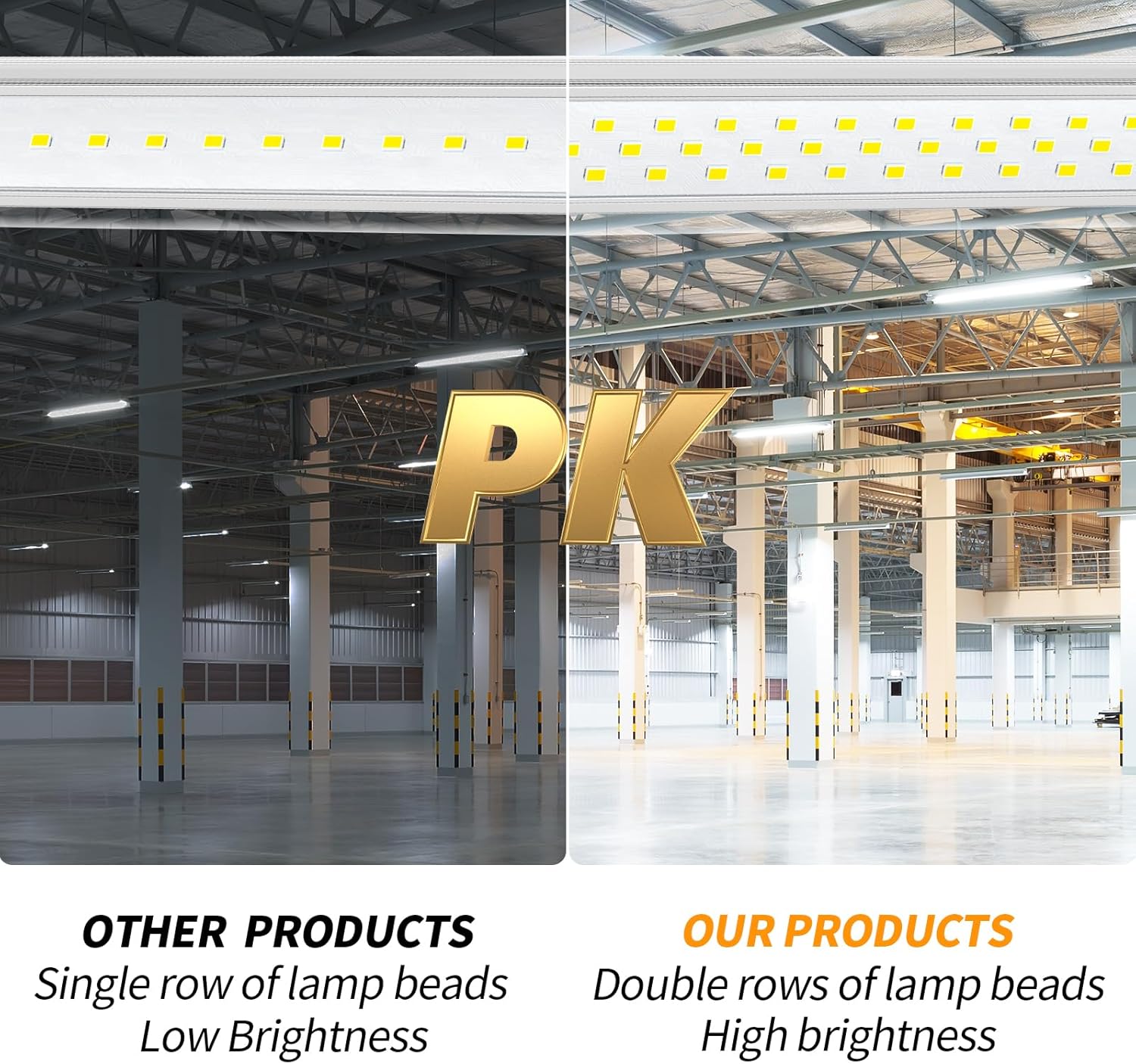 8ft T8 LED Bulbs 72W 9000lm 5000K Single Pin Tube Light (10Pack) Y2874