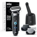 Braun Electric Razor for Men, Waterproof Foil Shaver, Series 7 7075cc, Wet & Dry Shave, With Beard Trimmer, Rechargeable, Clean & Charge SmartCare Center and Travel Case Included, Black"