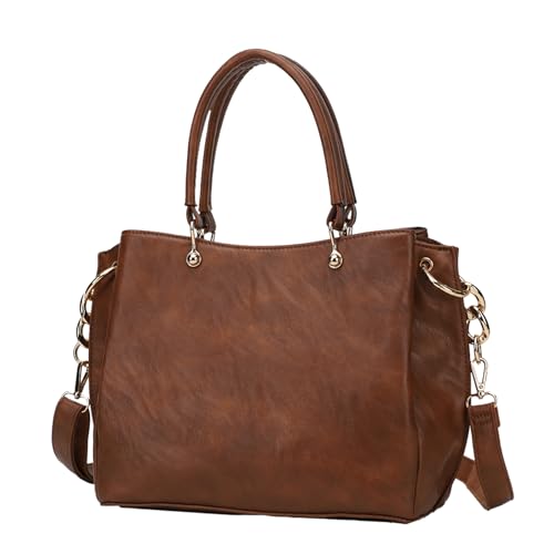 KL928 Women Designer Handbag and Purse, PU Leather Top Handle Satchel Shoulder Bag Tote Bag for Ladies