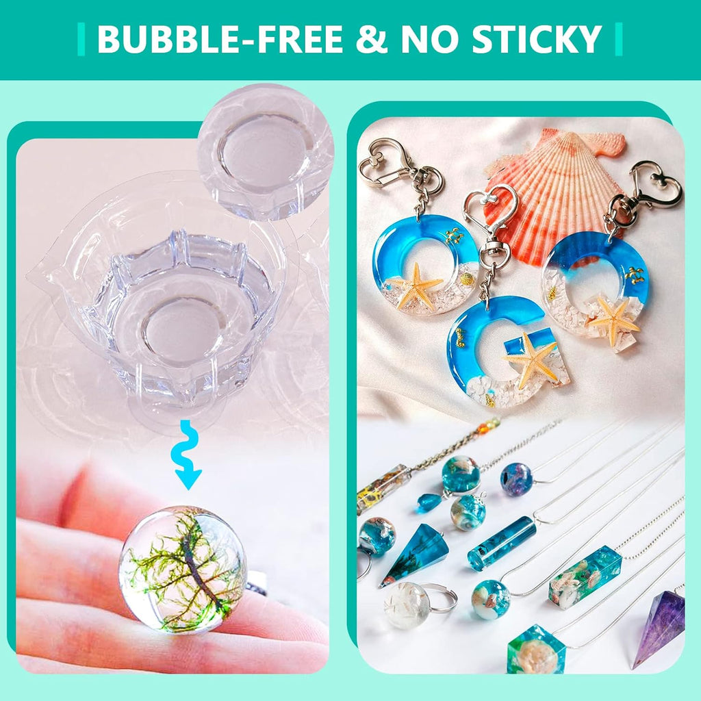 JDiction UV Resin Kit with Light, Crystal Clear Resin for Jewelry and DIY Craft M941926