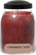A Cheerful Giver — Cinnamon Twist - 34oz Papa Scented Candle Jar with Lid - Keepers of the Light - 155 Hours of Burn Time, Gift for Women, Red