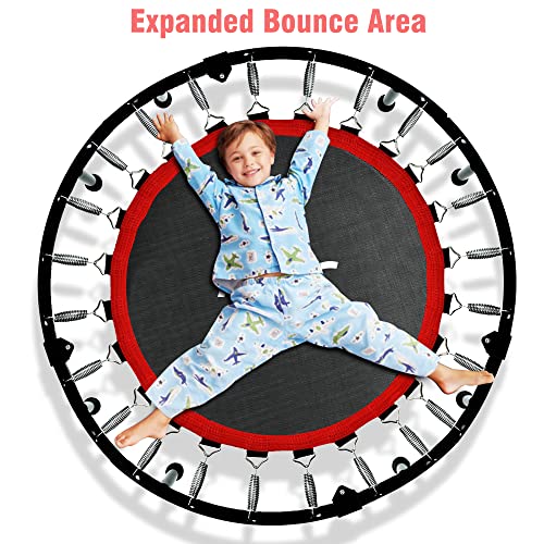 Mini Trampoline for Adults Fitness with Stretch Bands Y677