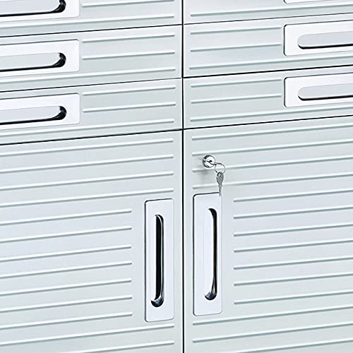 Seville Classics UltraHD Rolling Cabinet Workbench with Solid Wood Top, 12-Drawer T371