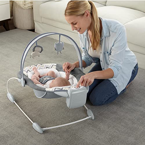Ingenuity SmartBounce Automatic Baby Bouncer Seat with White Noise, 0-6 Months, Up to 20 lbs B12396