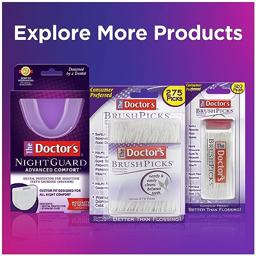 The Doctor's BrushPicks Interdental Brushes 2-in-1, 275 Count, 4 Pack L2414