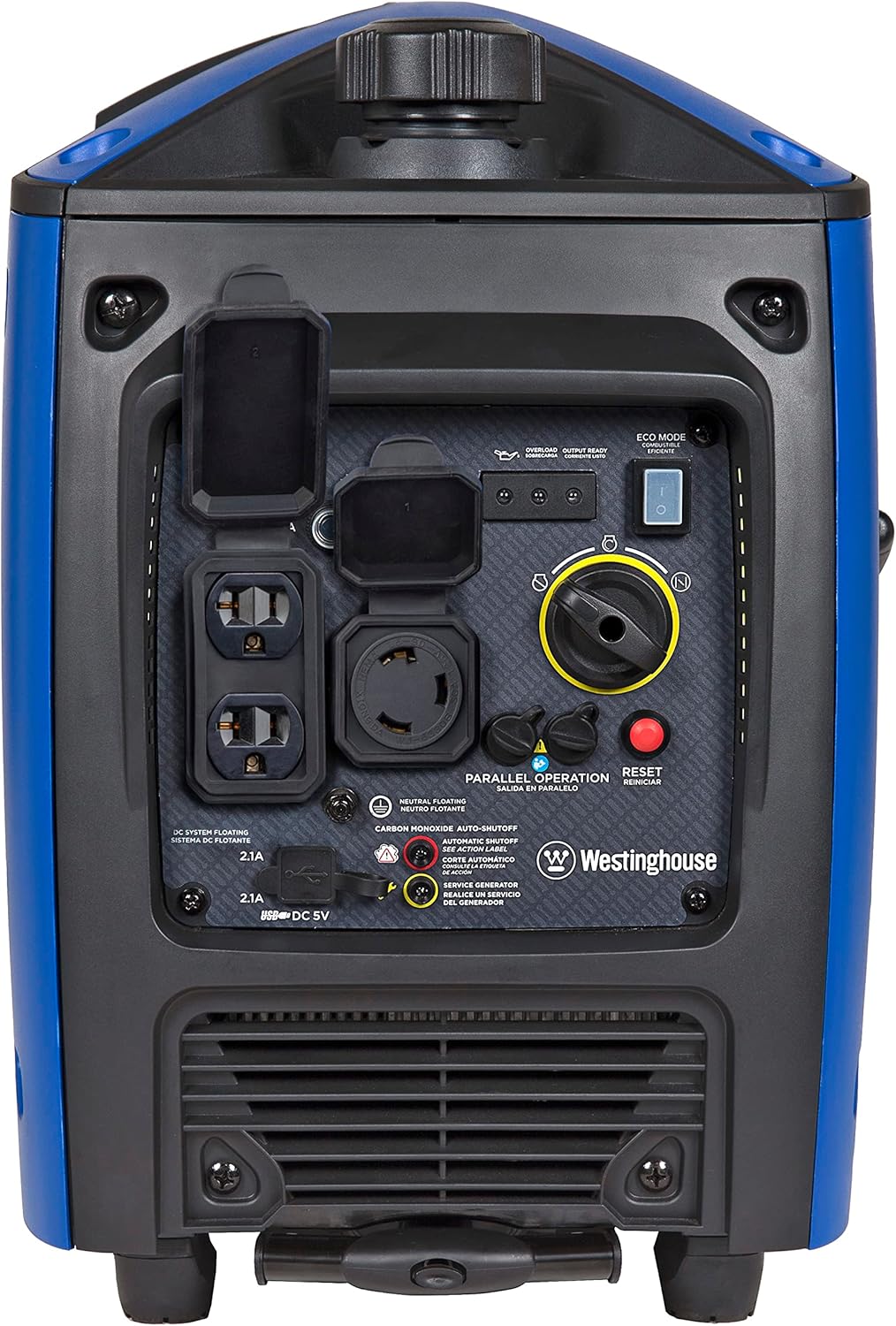 Westinghouse 3700 Peak Watt Super Quiet Portable Inverter Generator with Wheel & Handle Kit B1085
