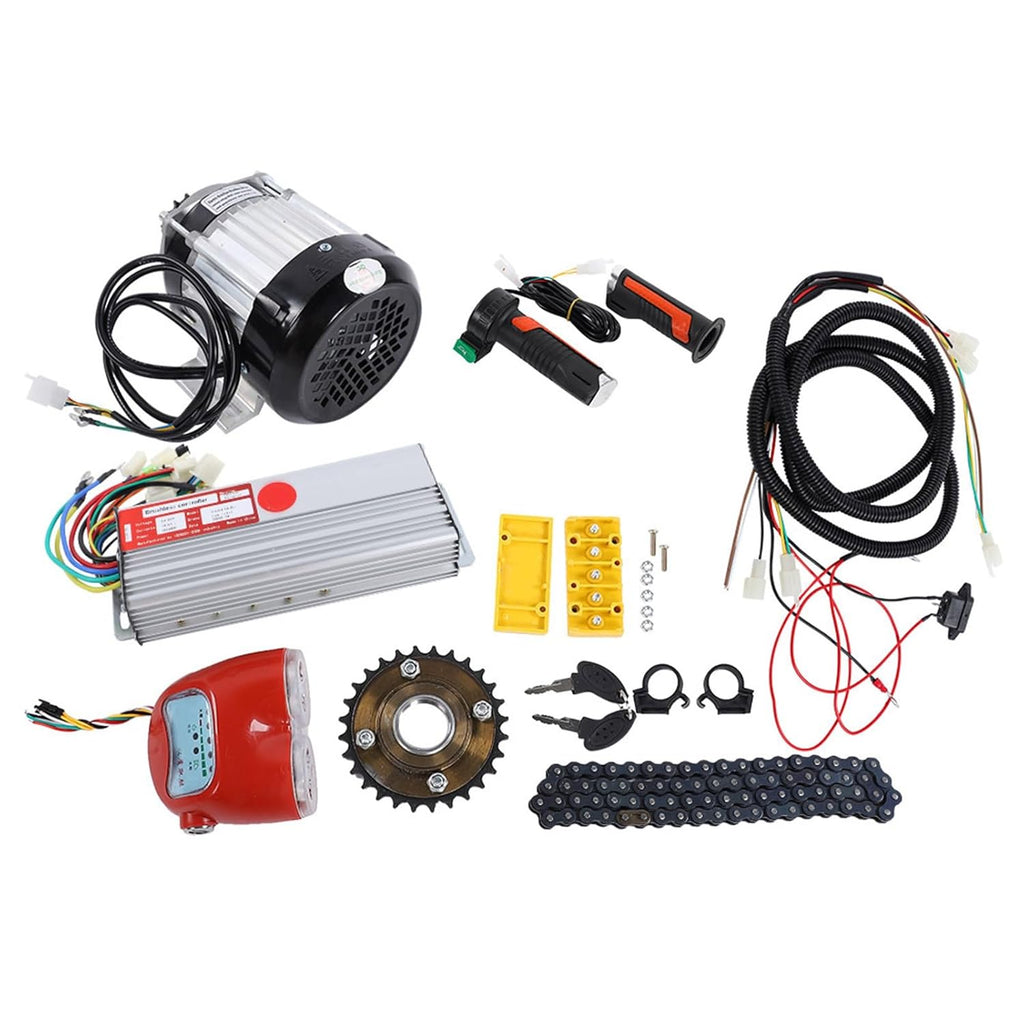 48V 800W DC Brushless Motor Kit, Aluminum Alloy Electric Bike Tricycle Scooter Conversion Kit, DIY Motor Conversion Kit, Ideal for Electric Tricycle, Rickshaw, Bicycle