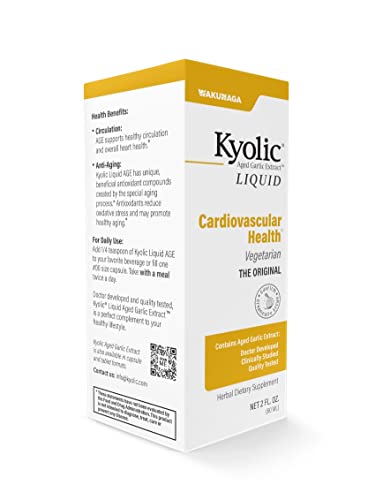 Kyolic Aged Garlic Extract Liquid, Vegetarian Cardiovascular, 4 oz B1977