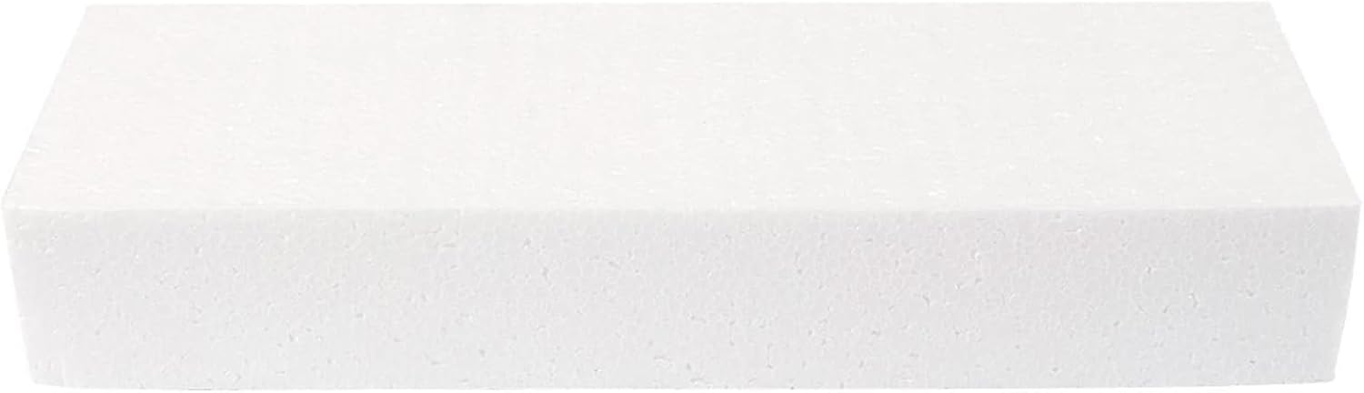 Juvale 6 Pack Foam Blocks for Crafts - 12x4x2 inch Polystyrene Brick Rectangles V9931