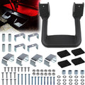 RULLINE Black Powder Coated Truck Side Step Set - 2 Pieces (1 Pair) with Mounting Brackets - Compatible with Chevy (Chevrolet), Ford, Toyota, GMC, Dodge RAM, and Jeep Trucks