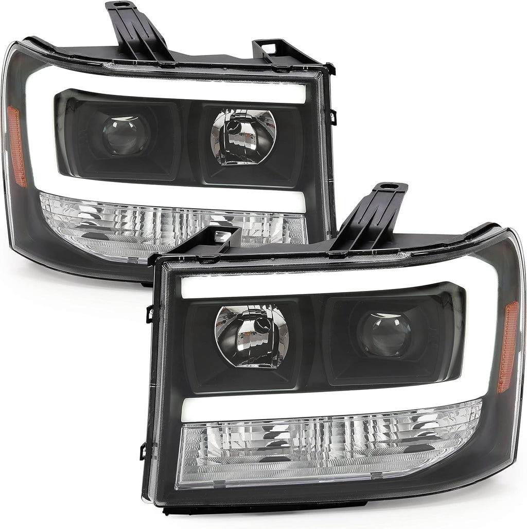 HECASA LED Projector Headlights for GMC Sierra 1500 2500HD 3500HD 2007-2014 S903846