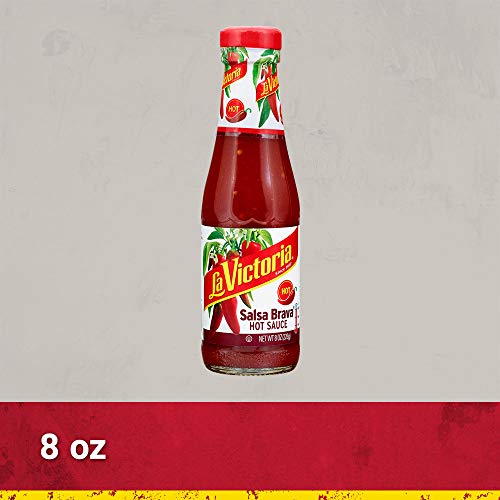 La Victoria Mild Red Taco Sauce, 8 oz Glass Bottles (Pack of 12) K157