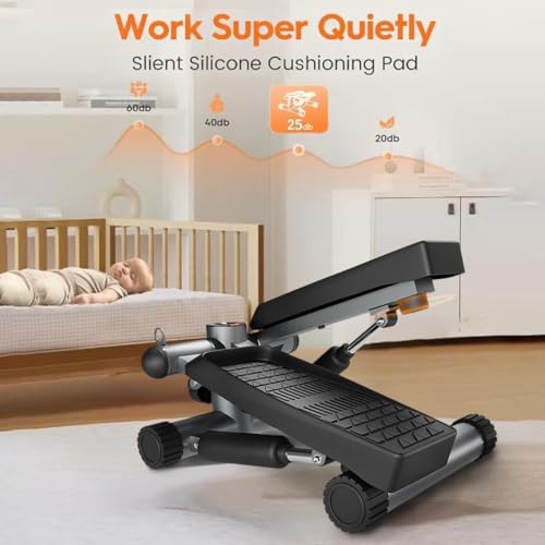 Mini Stepper with Resistance Bands and LCD Monitor P244189