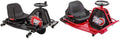 Razor Crazy Cart DLX - 24V Electric Drfting Go Kart - Enhanced Drift Bar, Brodie Knob Steering & Crazy Cart - 24V Electric Drifting Go Kart - Variable Speed, Up to 12 mph, Drift Bar
