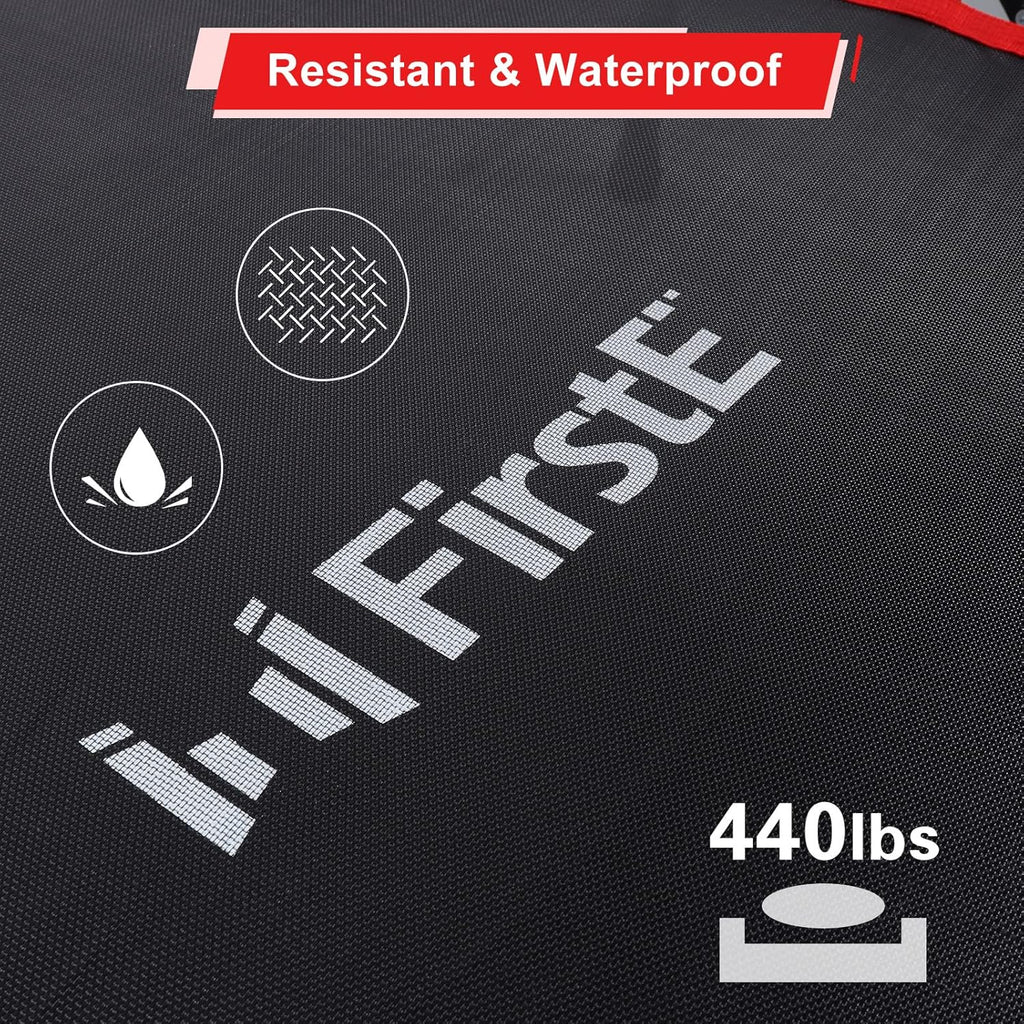 50" Foldable Fitness Trampoline with Adjustable Foam Handle for Adults W398