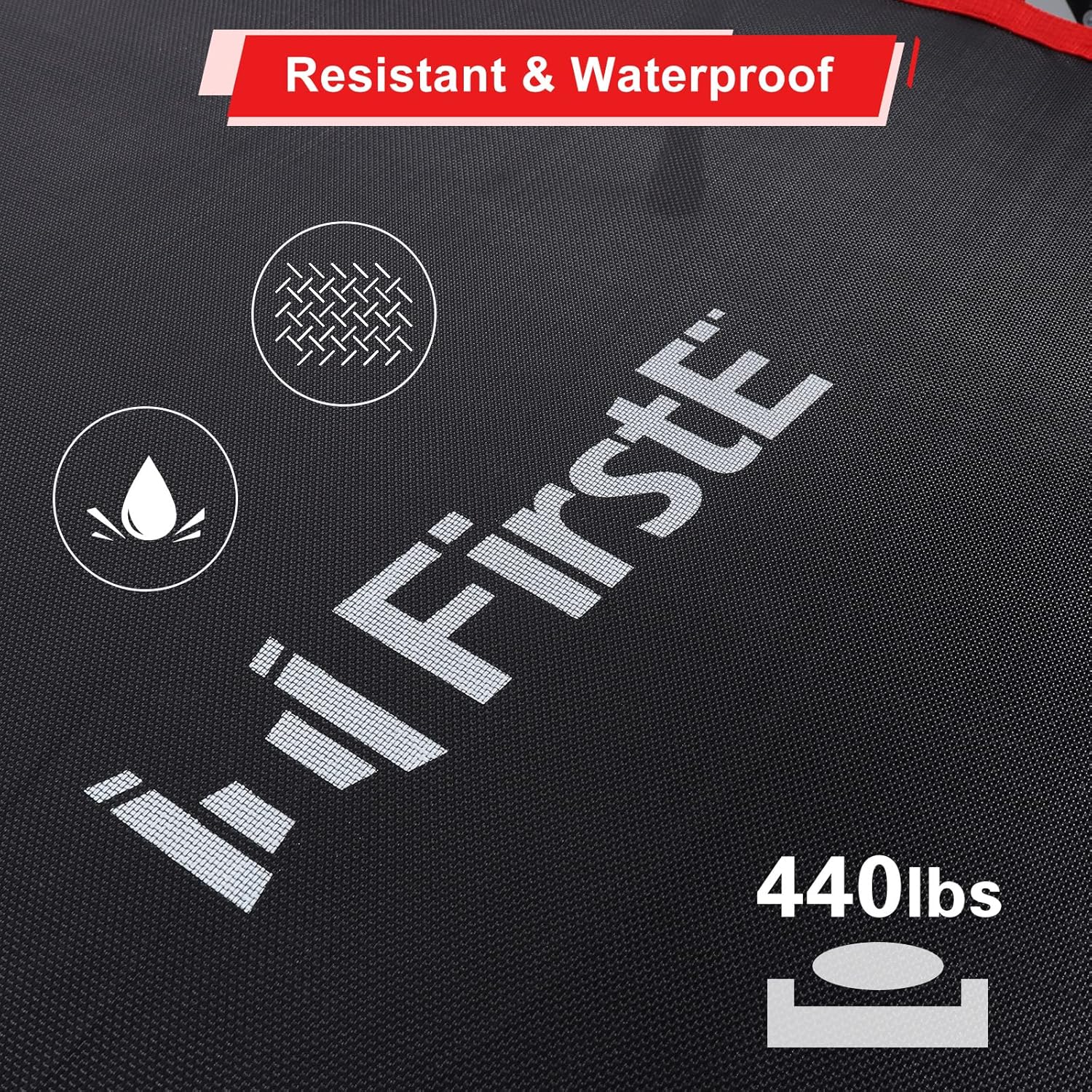 50" Foldable Fitness Trampoline with Adjustable Foam Handle for Adults W398