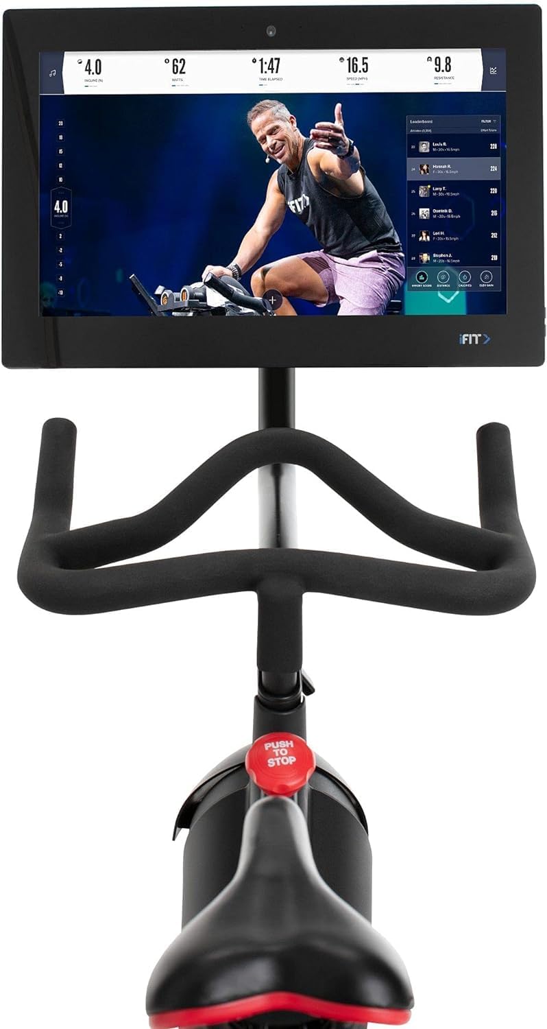 Proform Studio 22 Pro Exercise Bike with 22" HD Touchscreen and 24 Resistance Levels - Black J1539