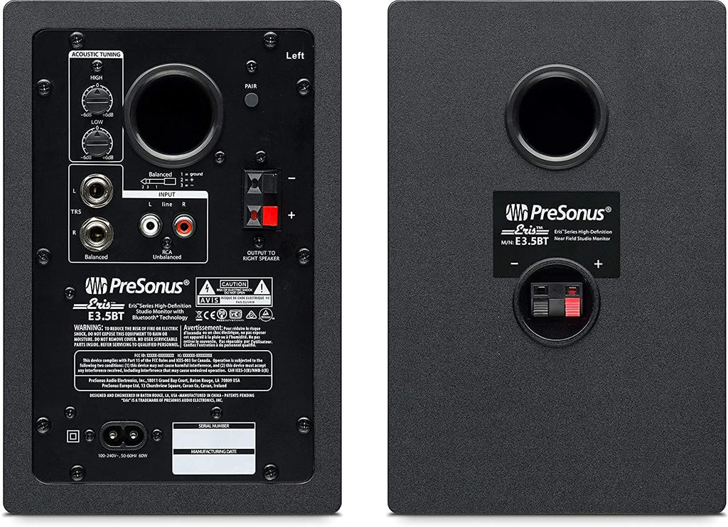 PreSonus Eris E3.5 BT 3.5" Near Field Studio Monitors H70753