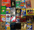 100 Vintage MLB Baseball Cards in Factory Unopened wax packs and box sets