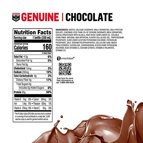 Muscle Milk Pro Advanced Nutrition Protein Shake, Strawberry, 11.16 Fl Oz, 12 Pack C1440