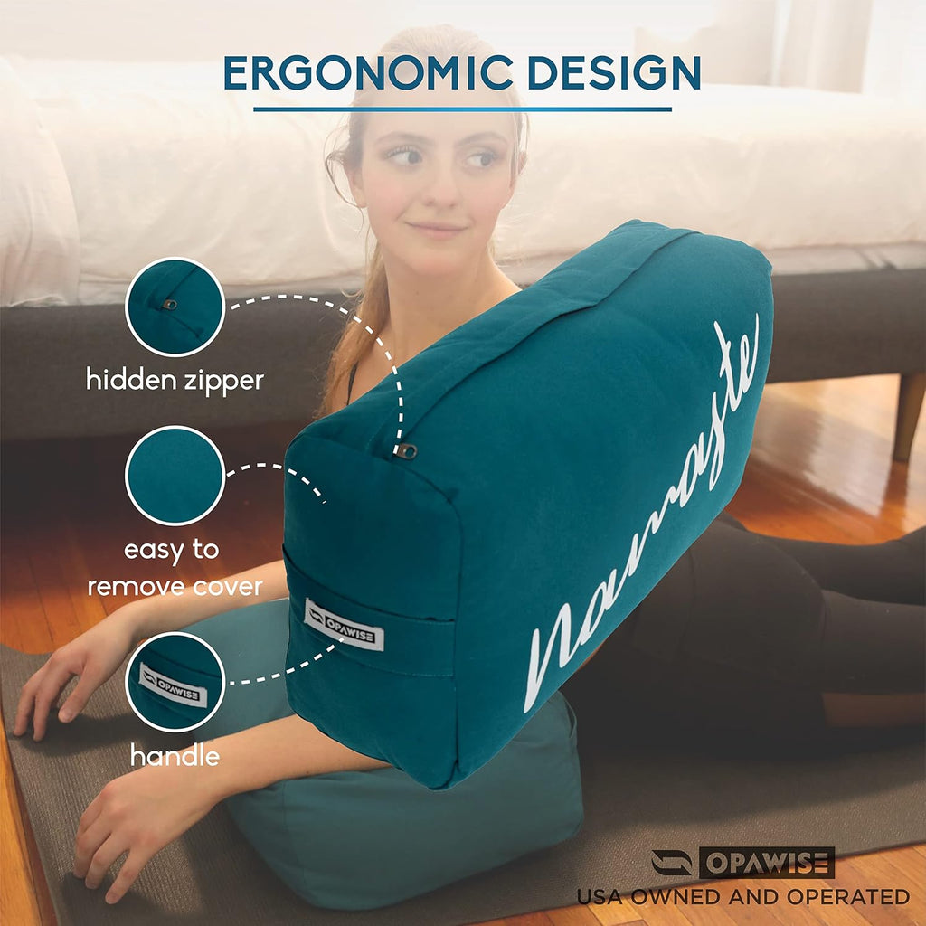 Yoga Bolster Pillow with Washable Cover for Restorative Yoga T40367