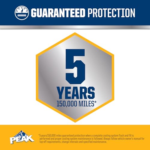 PEAK OET Extended Life Gold Antifreeze/Coolant for North American Vehicles, 1 Gal. Y4746
