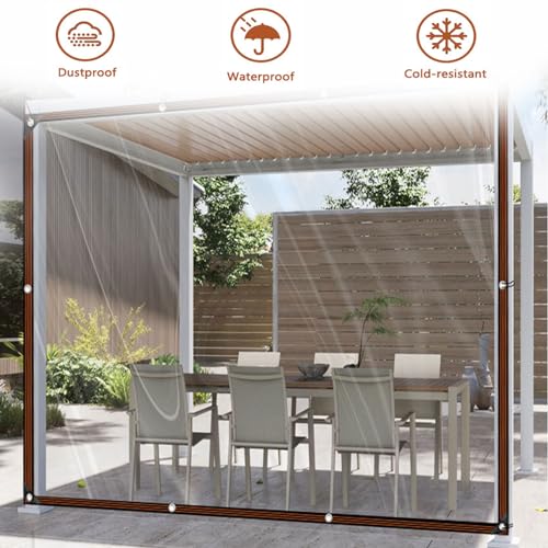 Clear Waterproof Tarpaulin 20x20ft with Grommets G66645