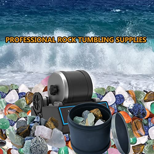 3 LBS Rock Tumbler Grit Set, 4 Step Polish Refill for Rock Polisher O830257