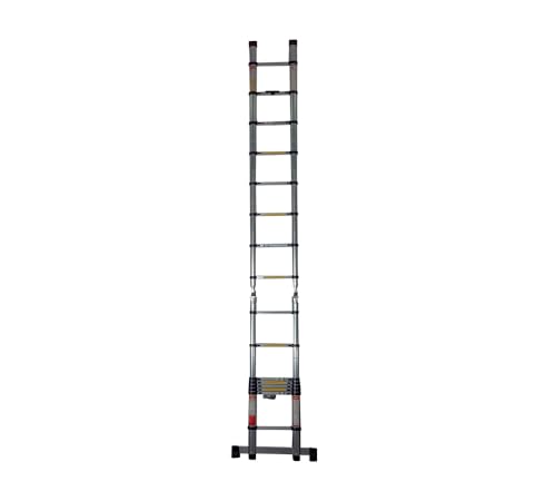 Mytee Products 16.5' Telescoping Aluminum A Frame Ladder with Carry Handle & Tool Tray W41797