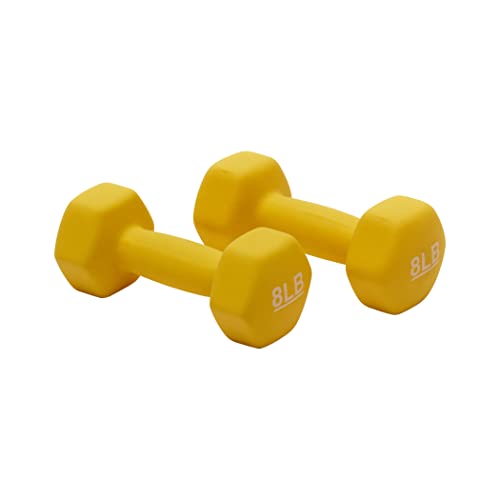 Amazon Basics Neoprene Coated Hexagon Workout Dumbbell Hand Weight