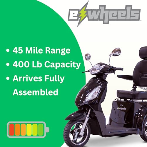 Ewheels EW-14 Adult Mobility Scooter, Blue, 40 Mile Range Z3781