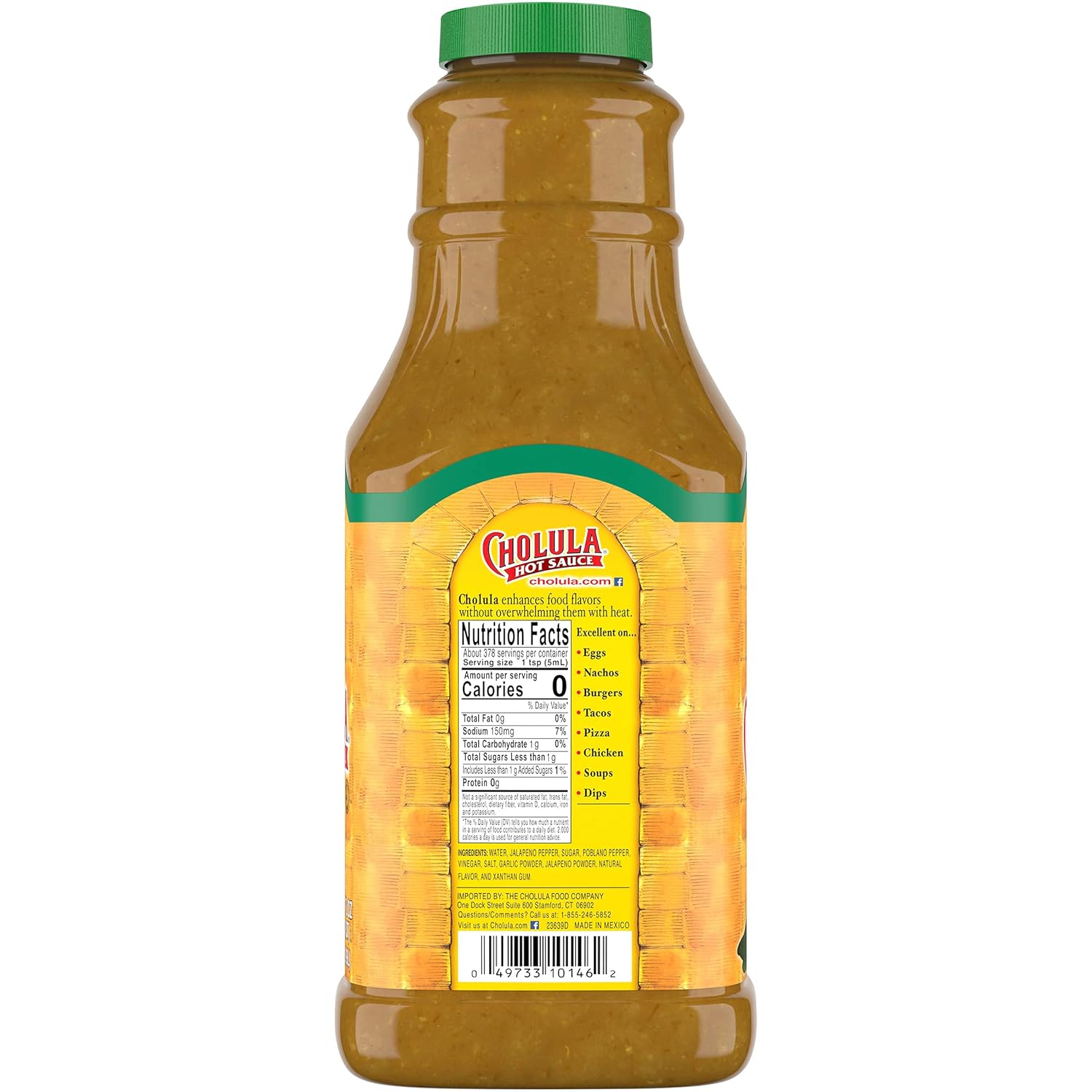 Cholula Green Pepper Hot Sauce, 64 fl oz T999838