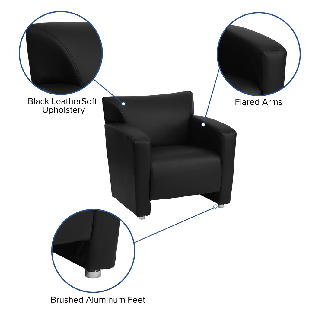 Flash Furniture HERCULES Majesty Series Black LeatherSoft Chair X998
