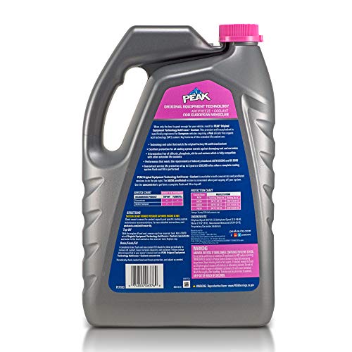 PEAK OET Extended Life Pink Antifreeze/Coolant for European Vehicles, 1 Gal. T5034