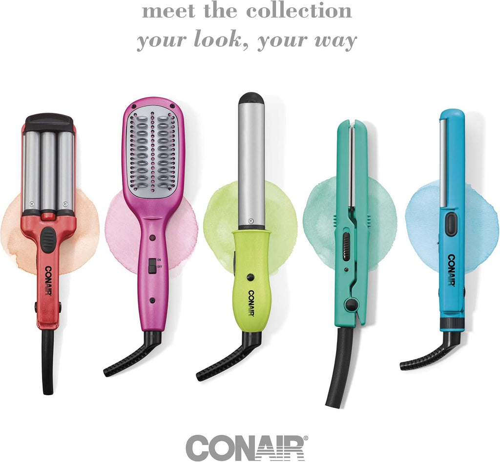 Conair Mini Dual Deluxe Styler for Curls, Waves & Straightening L148