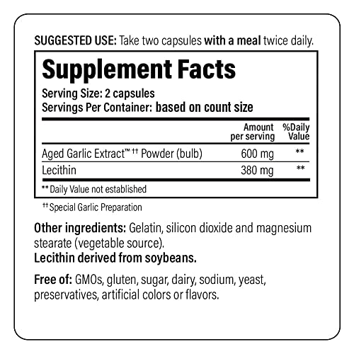 Kyolic Aged Garlic Extract Formula 104 Cholesterol Health, 300 Capsules E29183