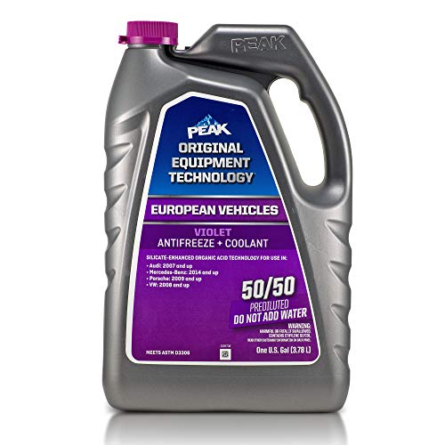 PEAK OET Extended Life Violet Concentrate Antifreeze/Coolant for European Vehicles, 1 Gal.