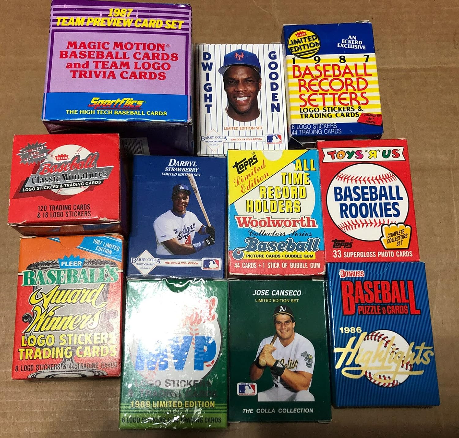 100 Vintage MLB Baseball Cards Factory Unopened Wax Packs Box Sets D538
