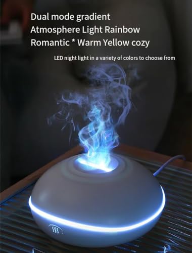 200ML Essential Oil Diffuser with 7-Color LED, Wood Grain D64923