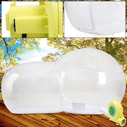 Inflatable Bubble Tent 6.6ft Outdoor Clear Dome Camping Cabin with Air Blower M529819