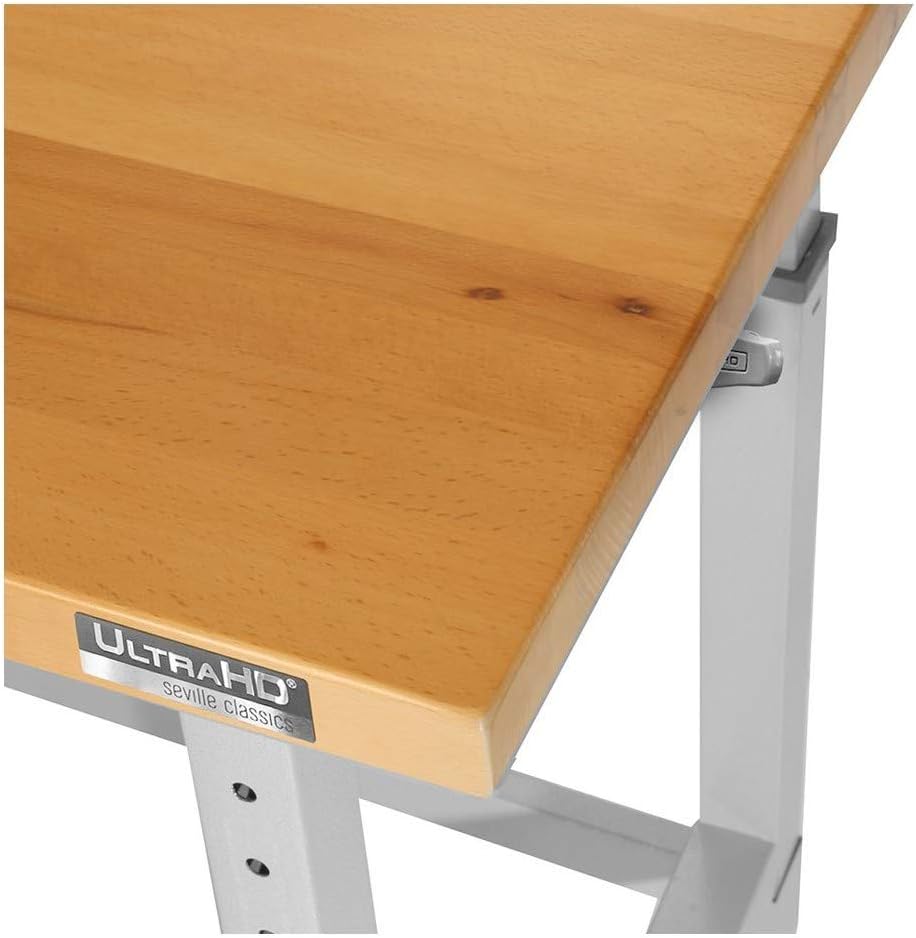 Seville Classics UltraHD 72" Wood Top Adjustable Workbench Z670625
