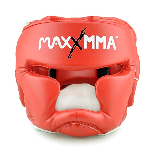 MaxxMMA Full Coverage Headgear for Boxing MMA Kickboxing Sparring V9652