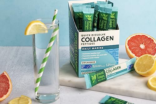 Great Lakes Wellness Collagen Peptides Powder, Unflavored, 10 oz I766