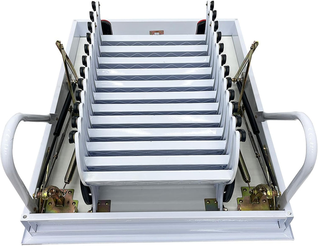 TECHTONGDA Retractable Attic Ladder 9.84ft Adjustable 660lbs Capacity P7877