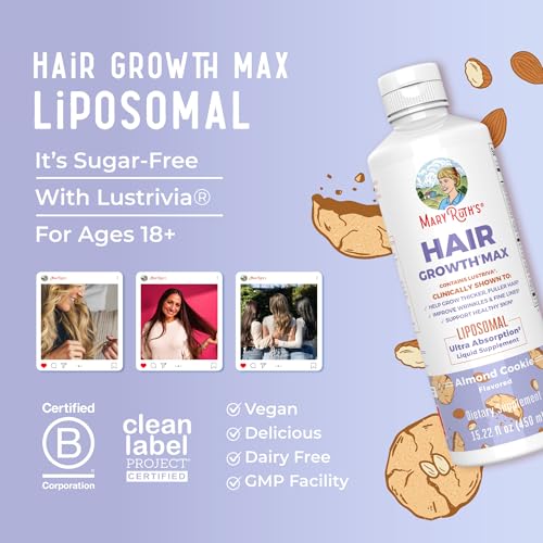 MaryRuth's Women's Hair Growth MAX Liposomal with Biotin & Pumpkin Seed Oil, 15.22 Fl Oz Y760