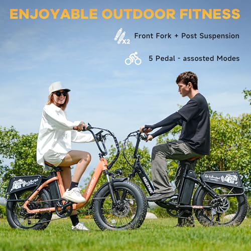 Electric Bike for Adults 1500W 48V 18Ah Removable Battery 20" Fat Tire 7-Speed H481